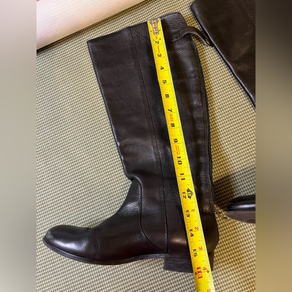Lord & Taylor Black Leather Combat Boots
